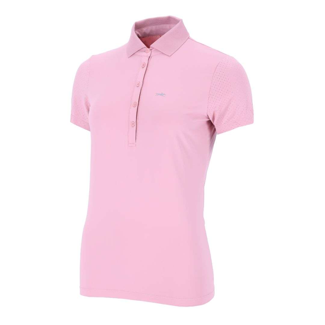 Schockemohle Women's SP Madlin Style Polo Shirt in Dusty Pink