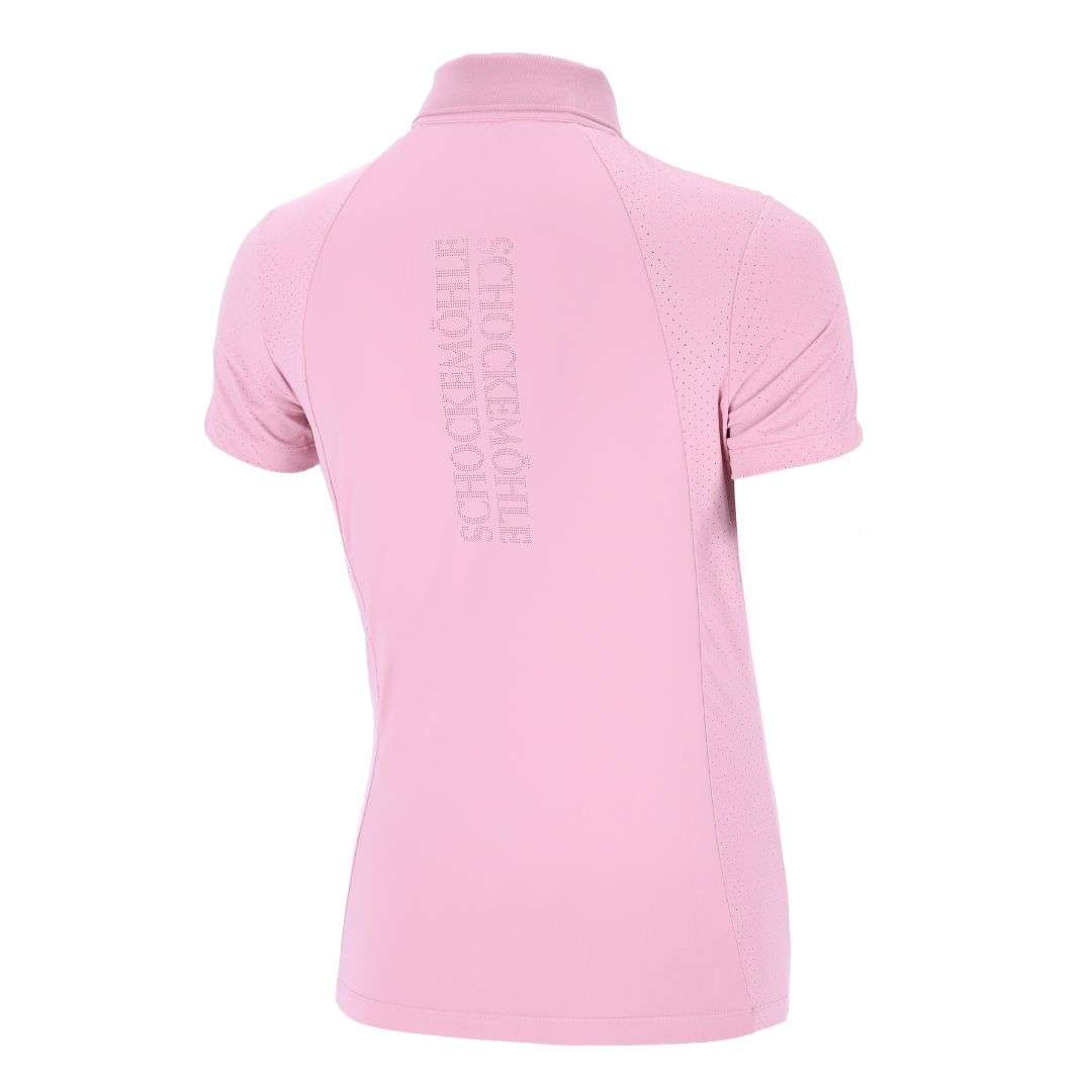 Schockemohle Women's SP Madlin Style Polo Shirt in Dusty Pink