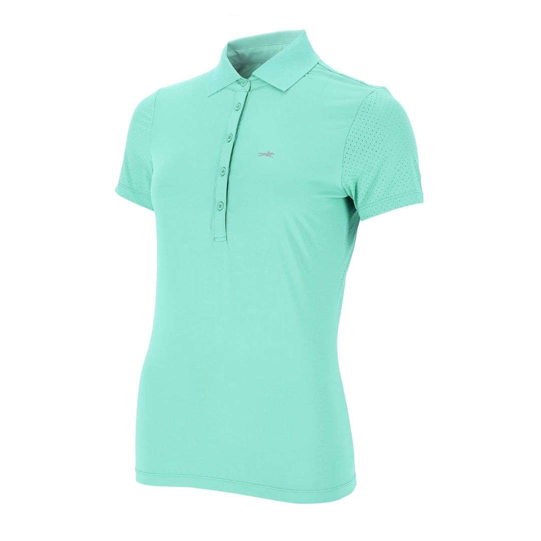 Schockemohle Women's SP Madlin Style Polo Shirt in Sea Green
