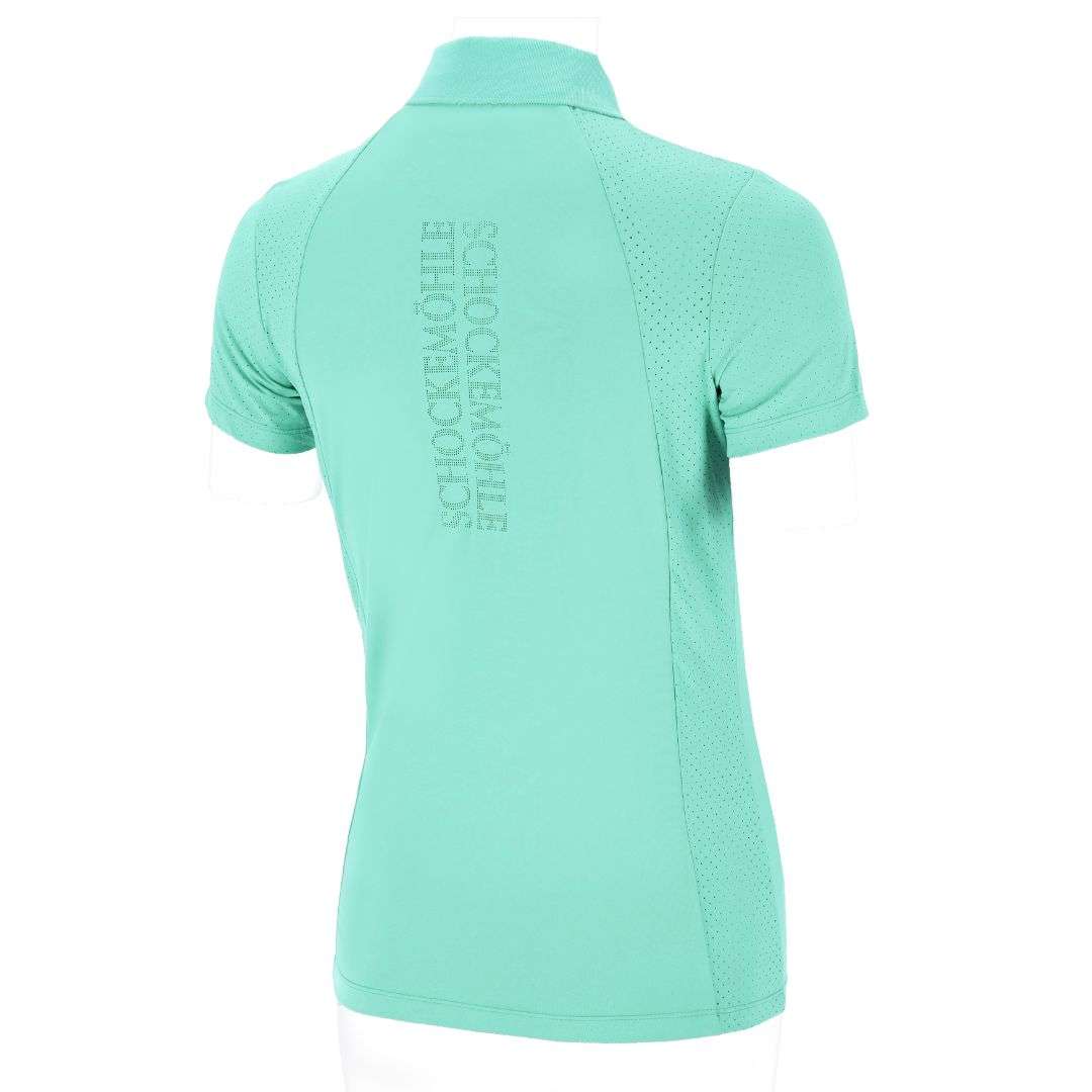 Schockemohle Women's SP Madlin Style Polo Shirt in Sea Green