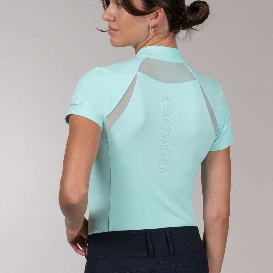 Schockemohle Women's SP Merit Style Show Shirt in Aqua Sea