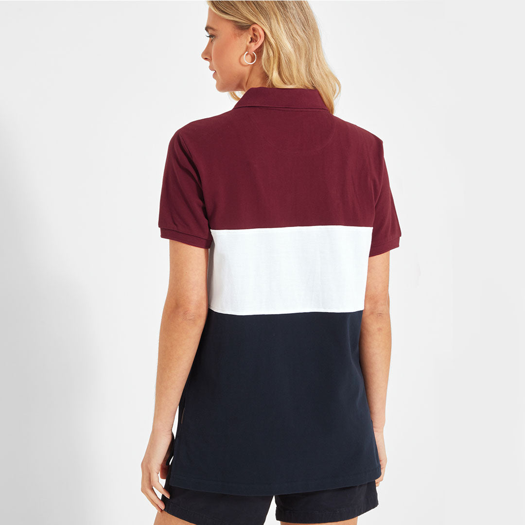 Schoffel Unisex Exeter Heritage Polo Shirt in Bordeaux