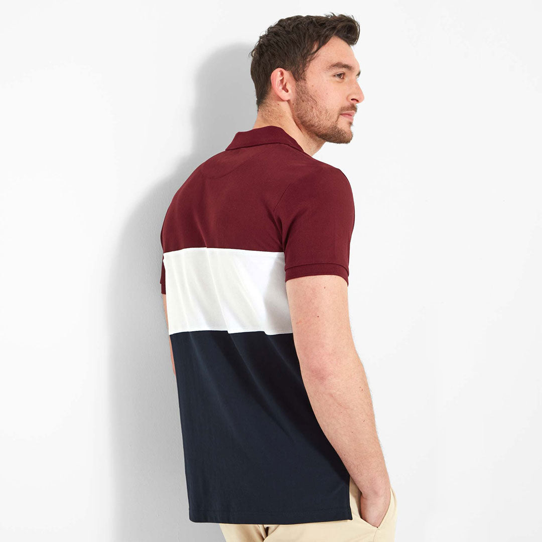 Schoffel Unisex Exeter Heritage Polo Shirt in Bordeaux