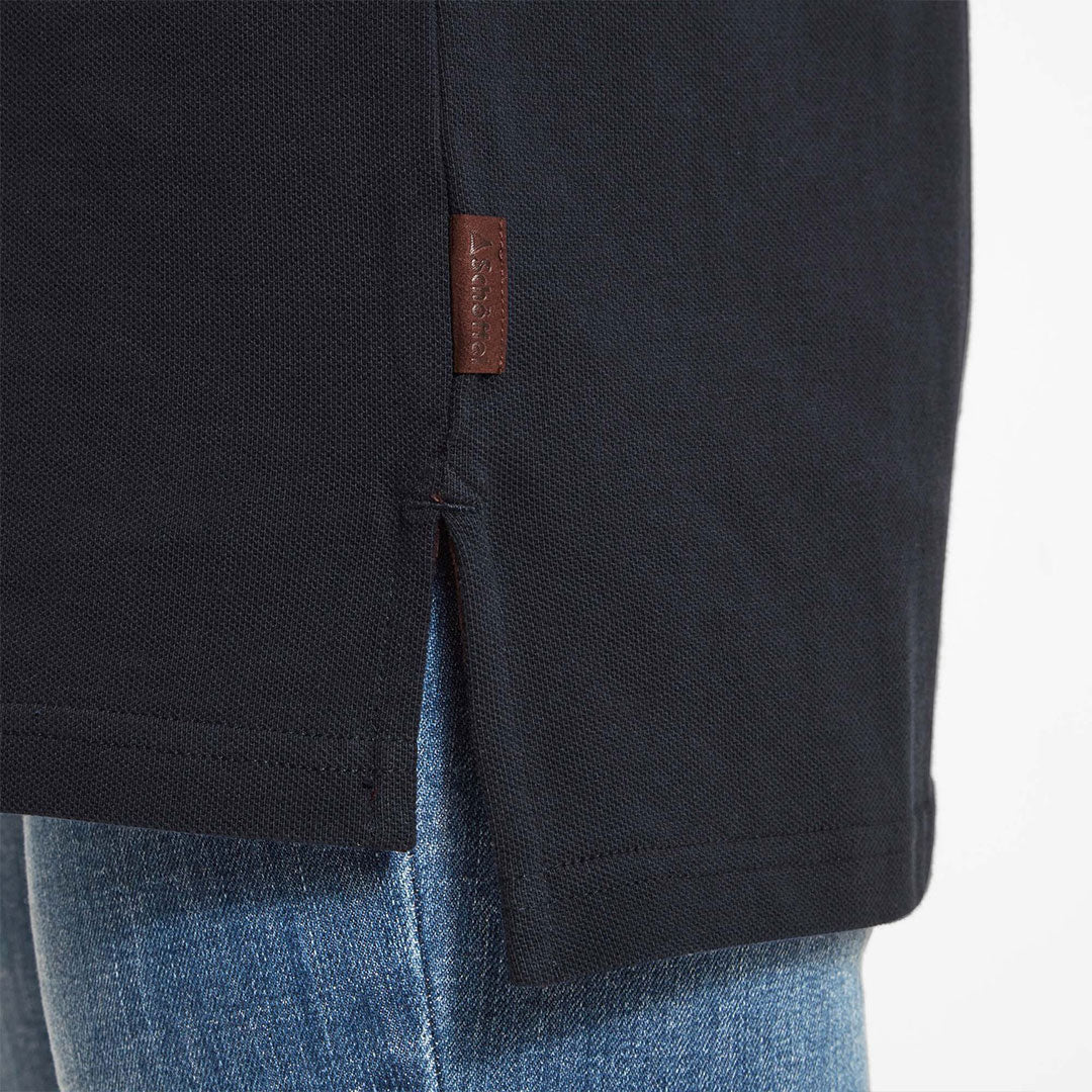 Schoffel Unisex Exeter Heritage Polo Shirt in Navy & Green