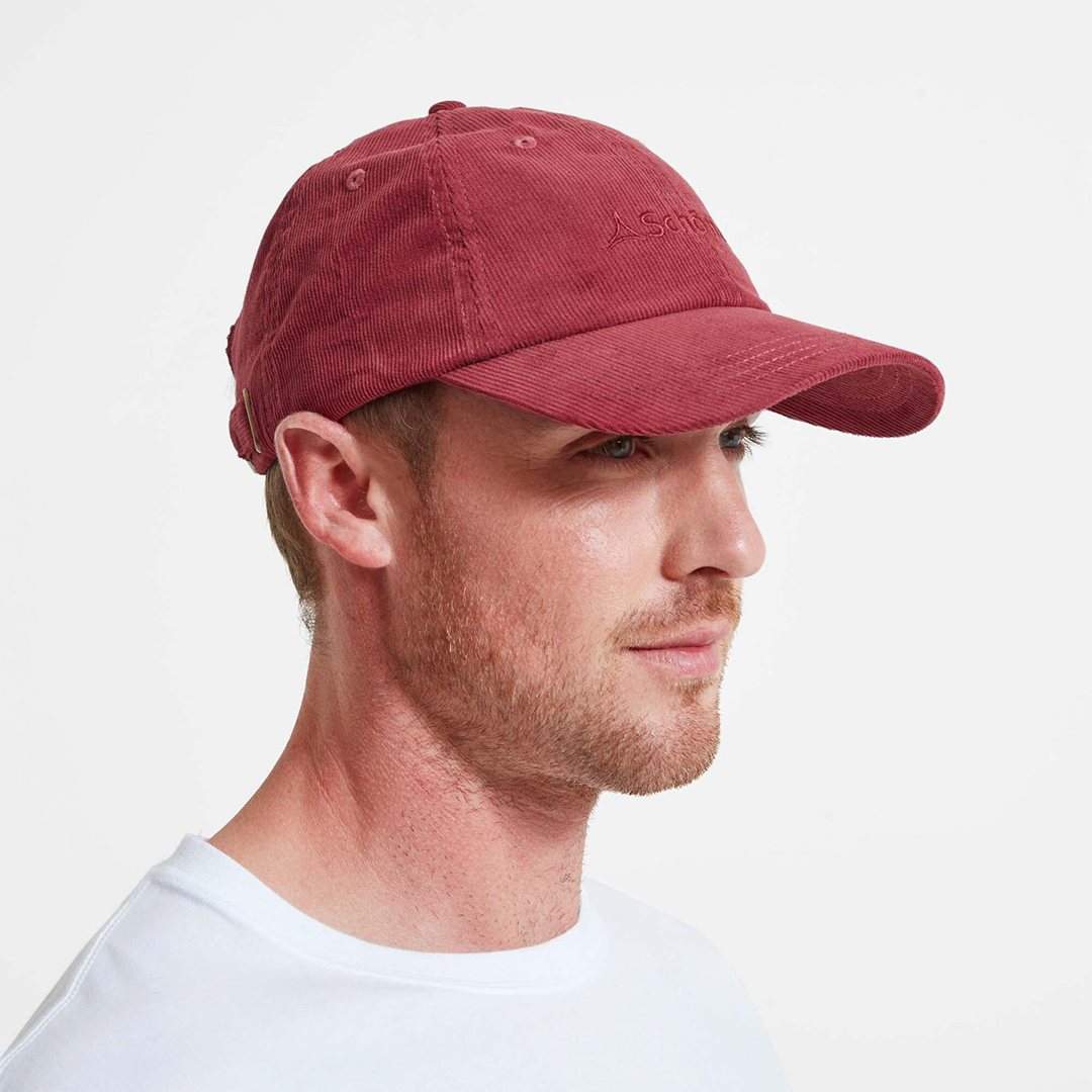 Schoffel Haddon Cord Cap in Bordeaux