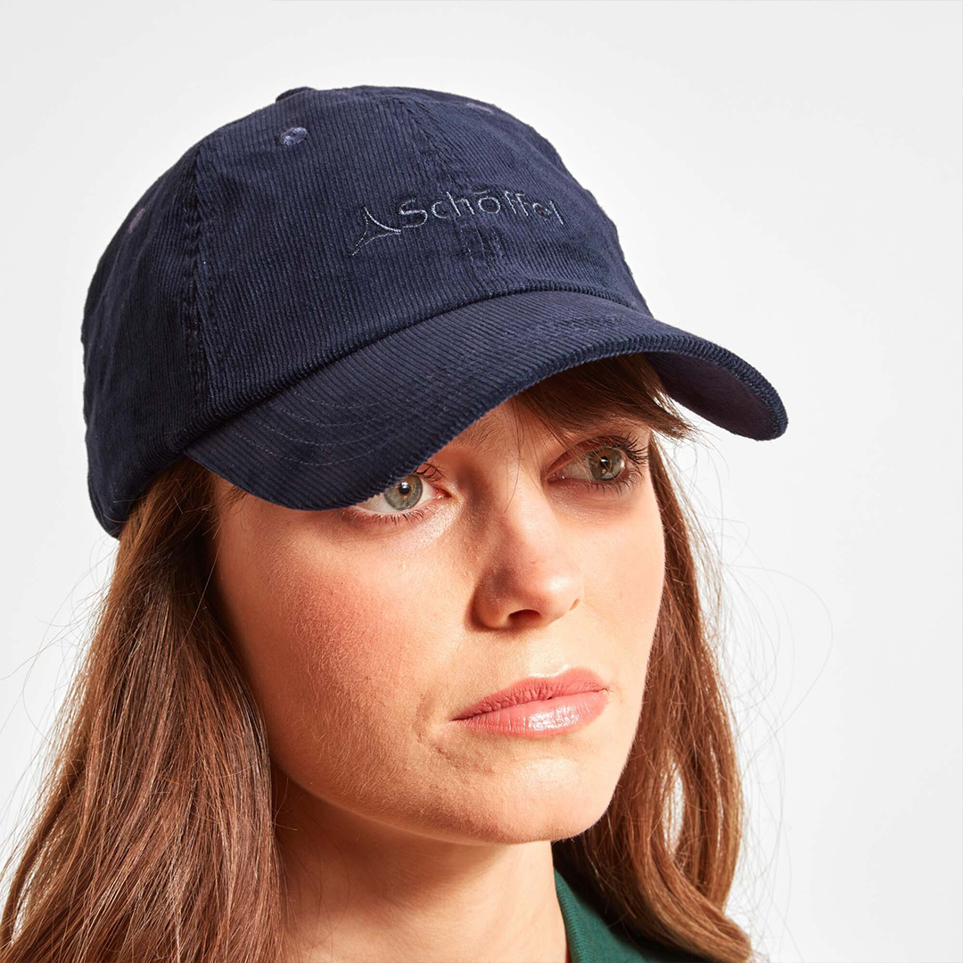 Schoffel Haddon Cord Cap in Navy