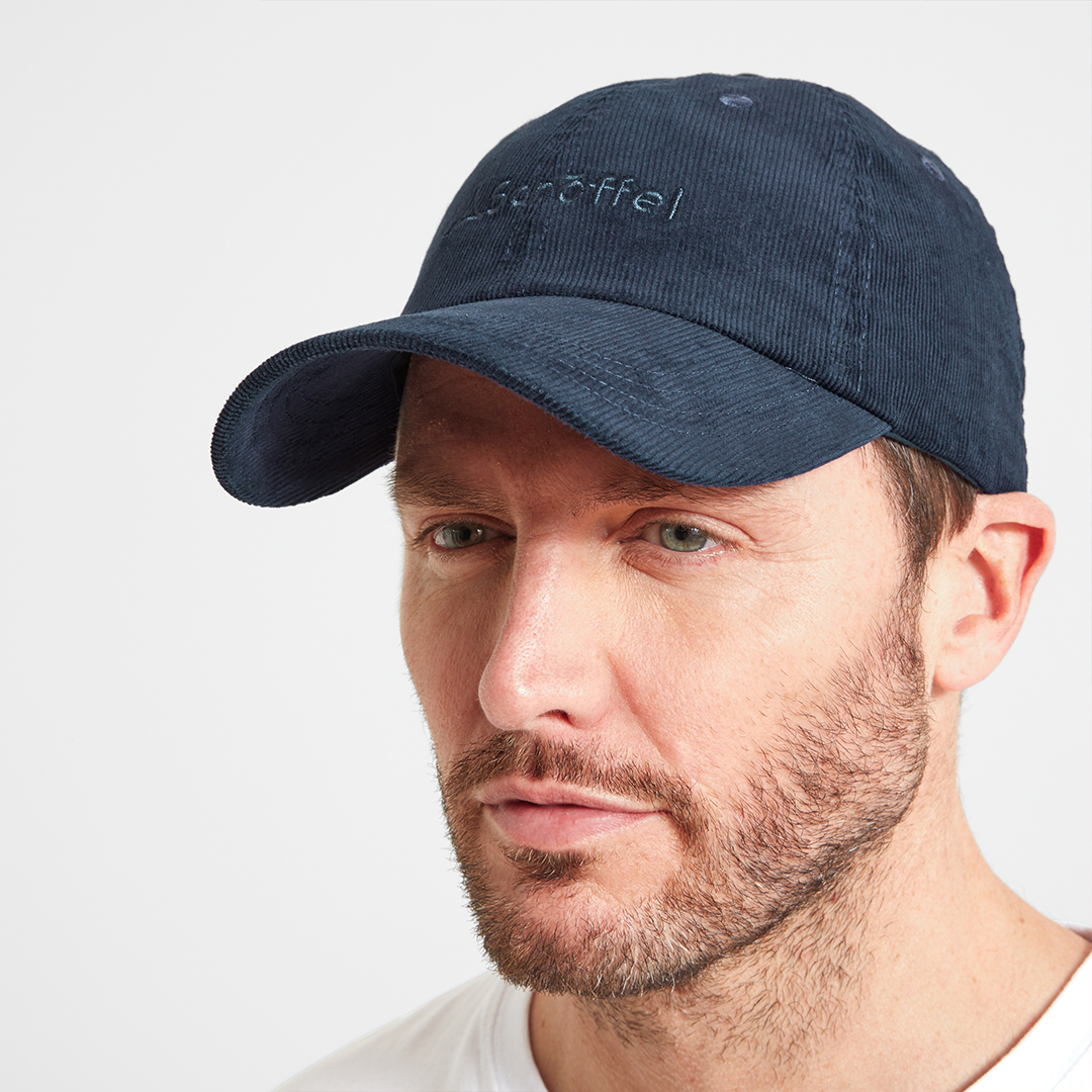 Schoffel Haddon Cord Cap in Navy