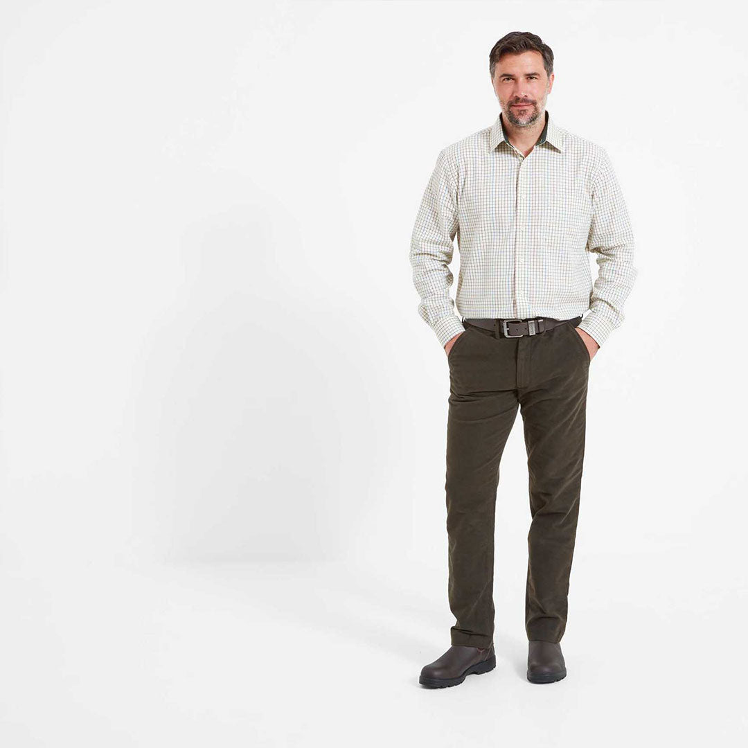 Schoffel Men's Moleskin Trousers in Forest