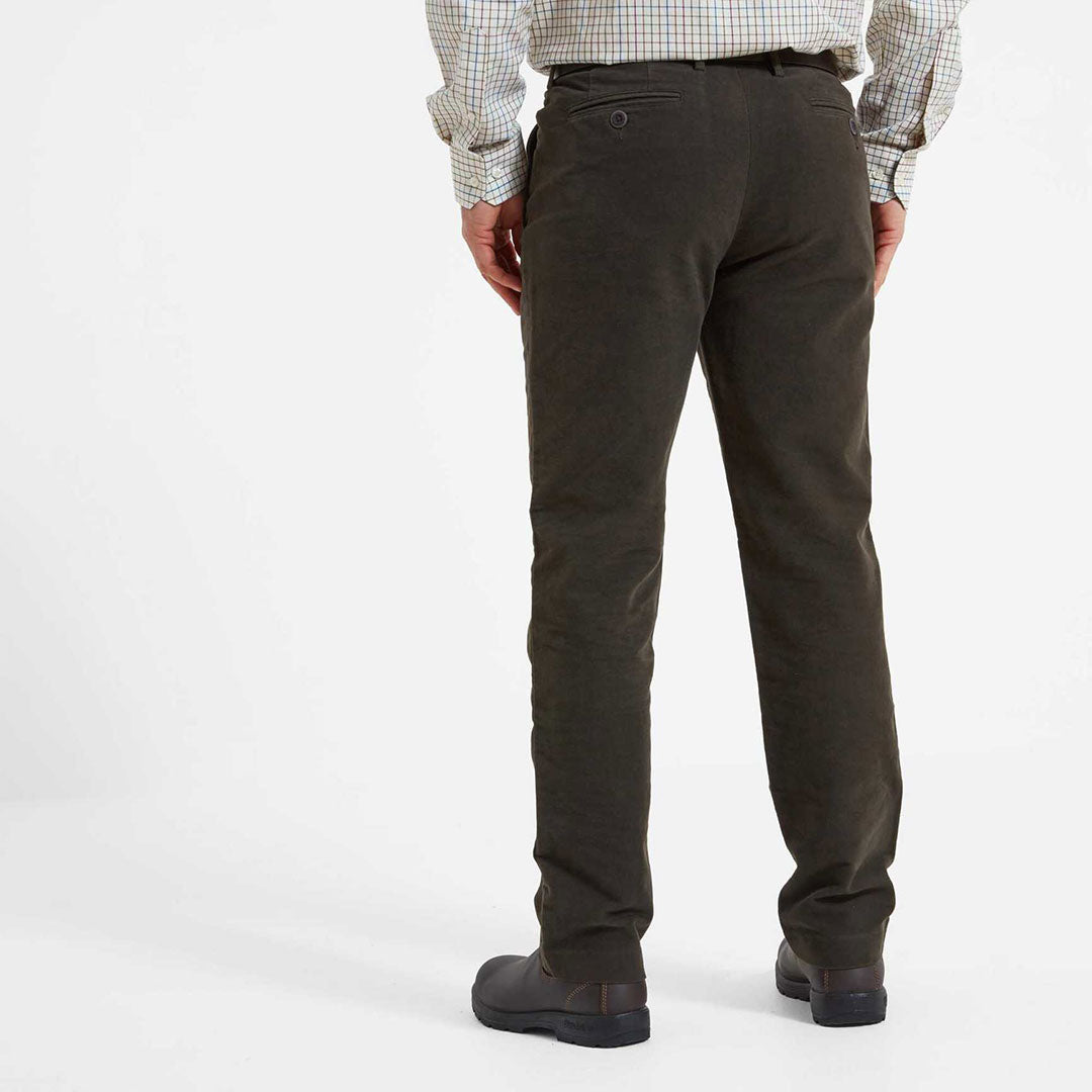 Schoffel Men's Moleskin Trousers in Forest