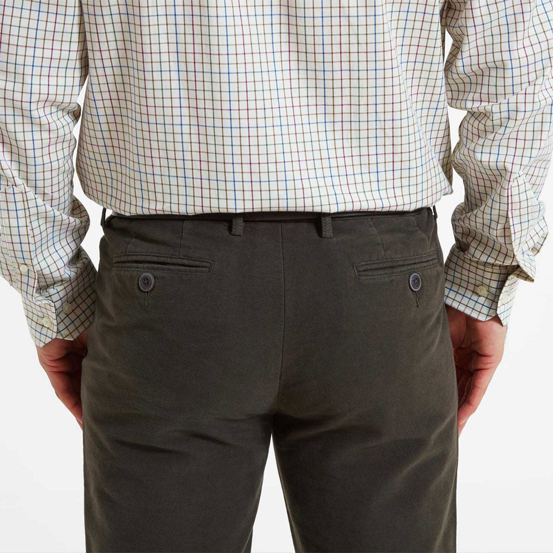 Schoffel Men's Moleskin Trousers in Forest