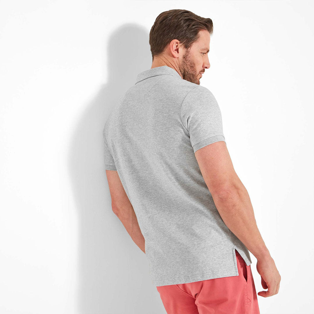 Schoffel Men's St. Ives Jersey Polo Shirt in Grey
