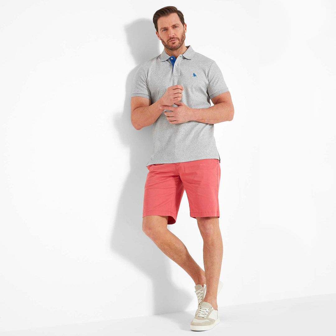 Schoffel Men's St. Ives Jersey Polo Shirt in Grey