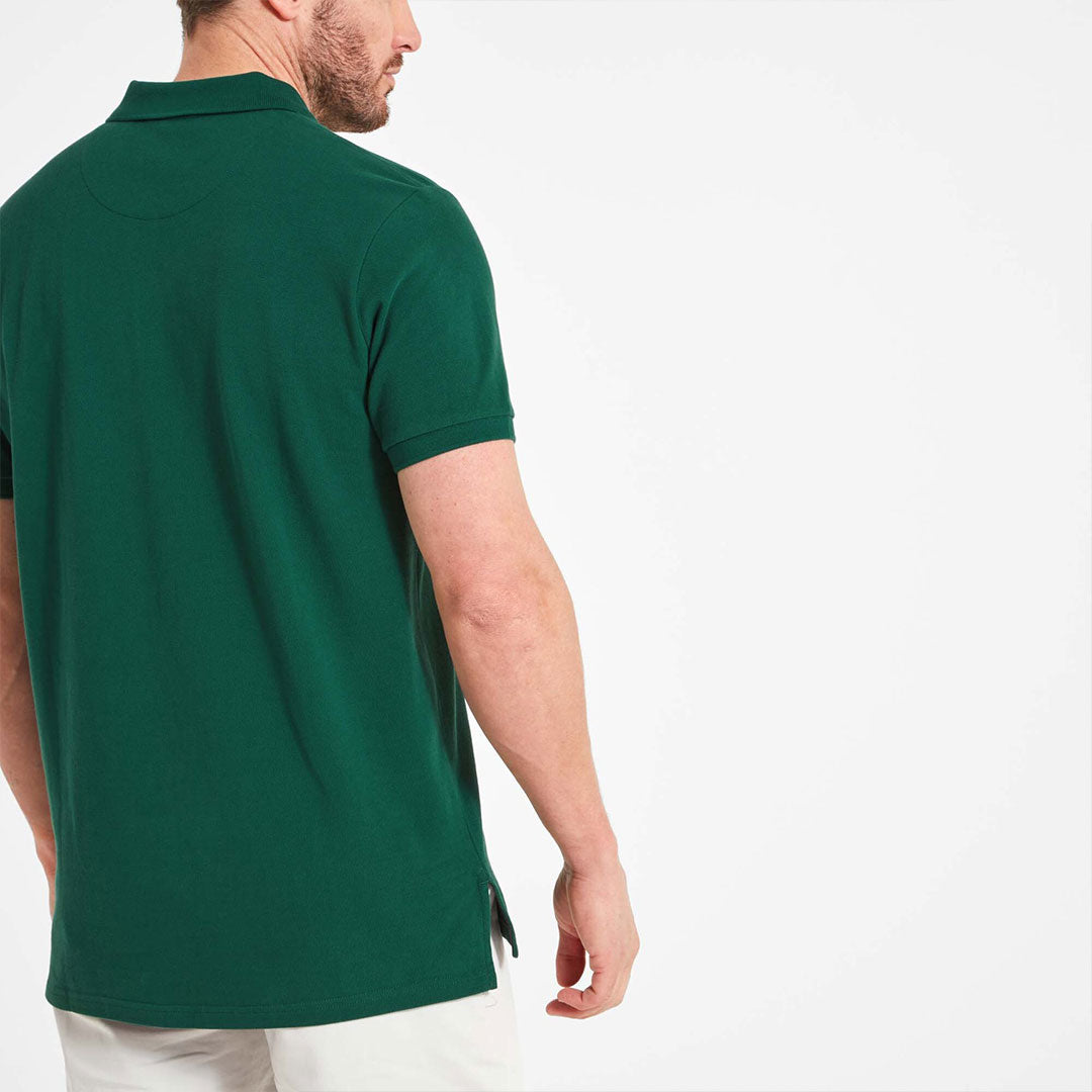 Schoffel Men's St. Ives Tailored Polo Shirt in Pine Green
