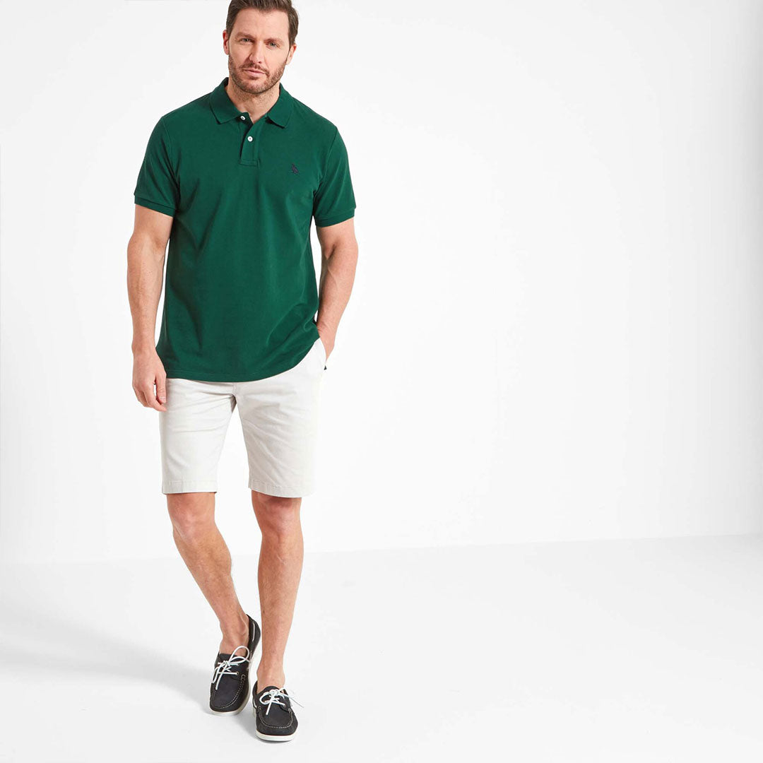 Schoffel Men's St. Ives Tailored Polo Shirt in Pine Green