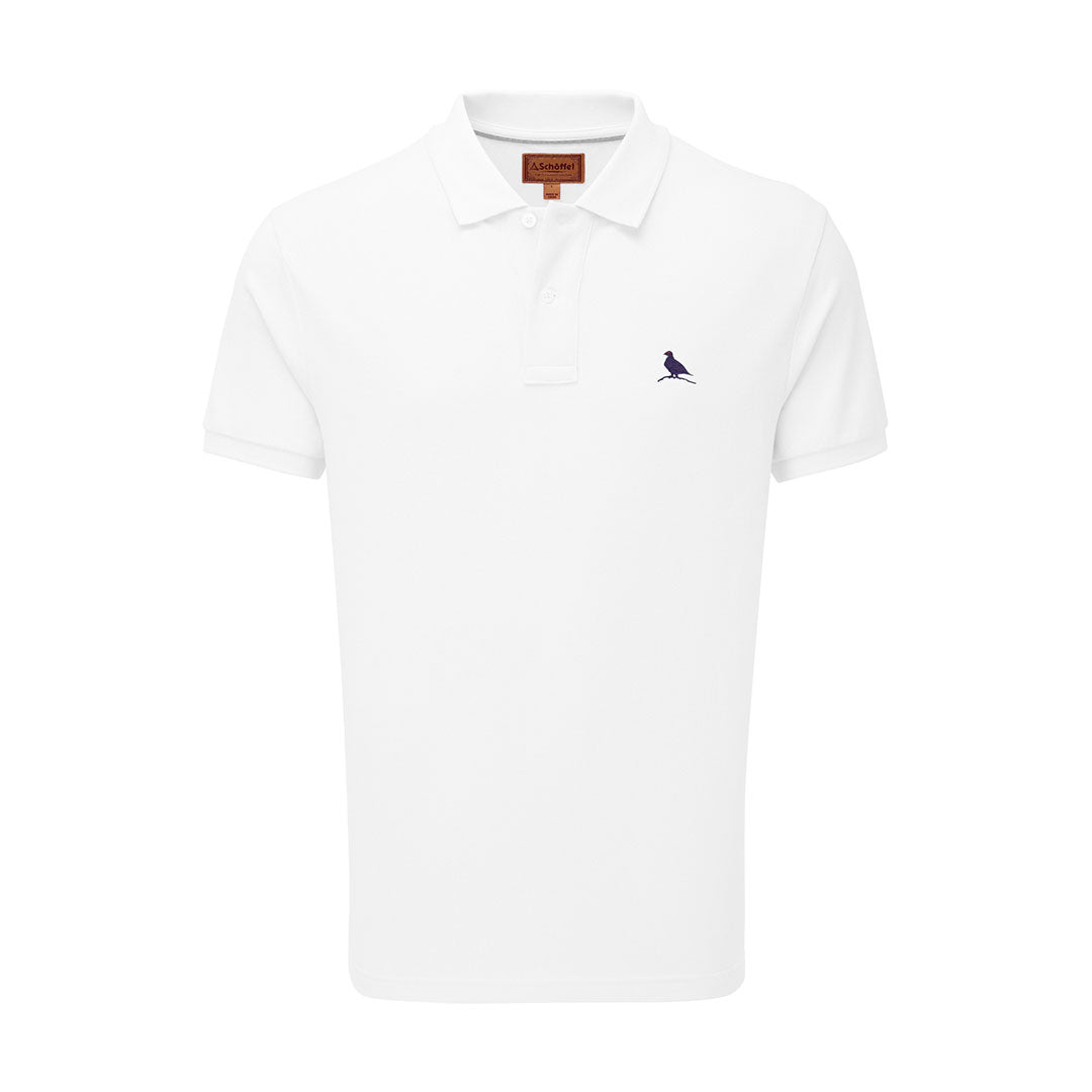 Schoffel Men's St. Ives Tailored Polo Shirt in White