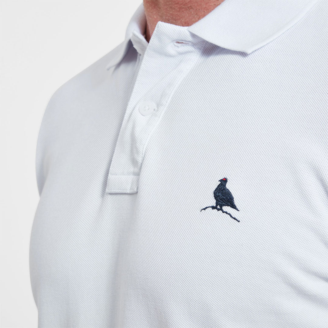 Schoffel Men's St. Ives Tailored Polo Shirt in White