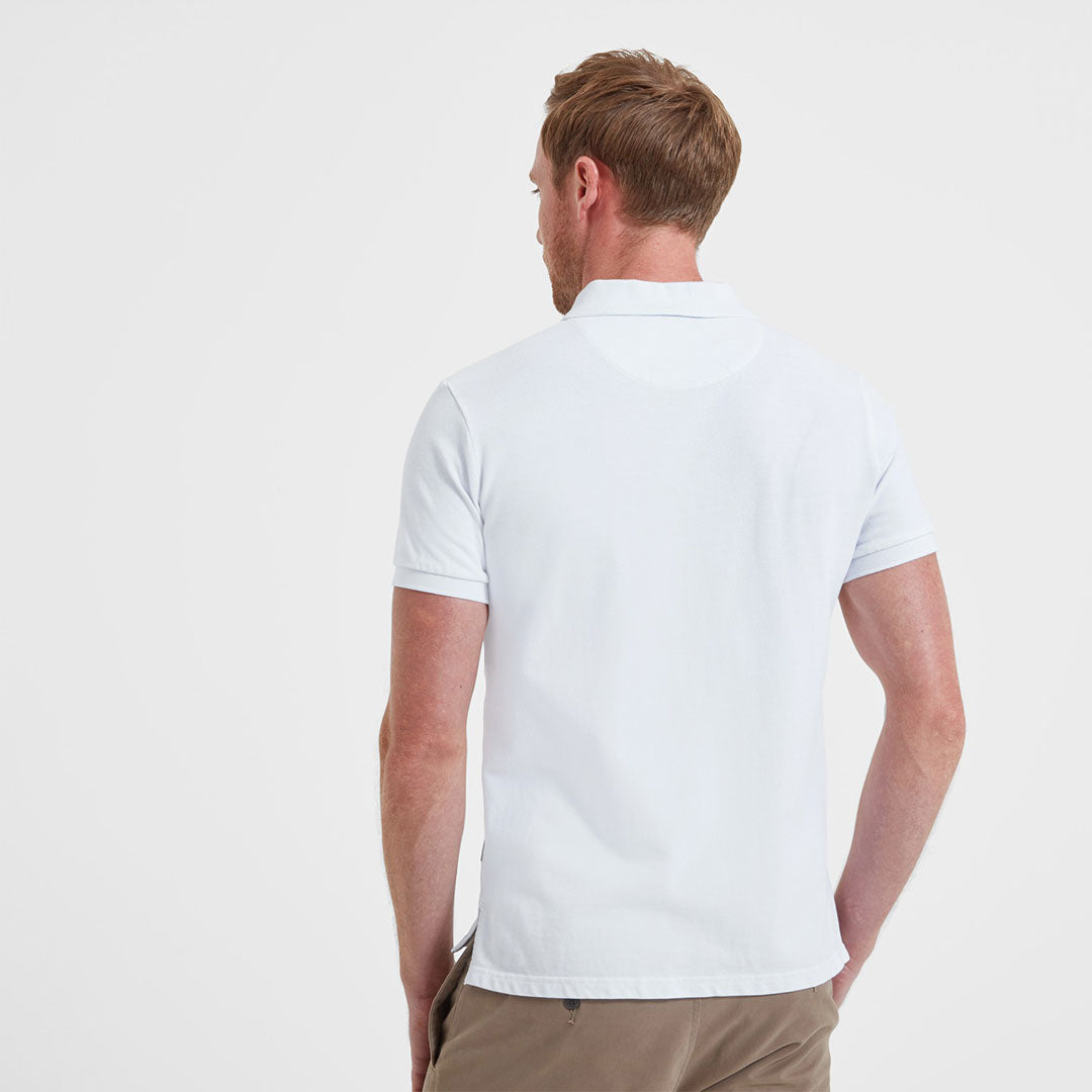 Schoffel Men's St. Ives Tailored Polo Shirt in White