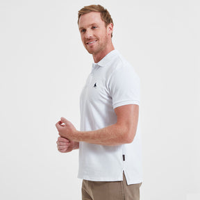 Schoffel Men's St Ives Tailored Polo Shirt in White