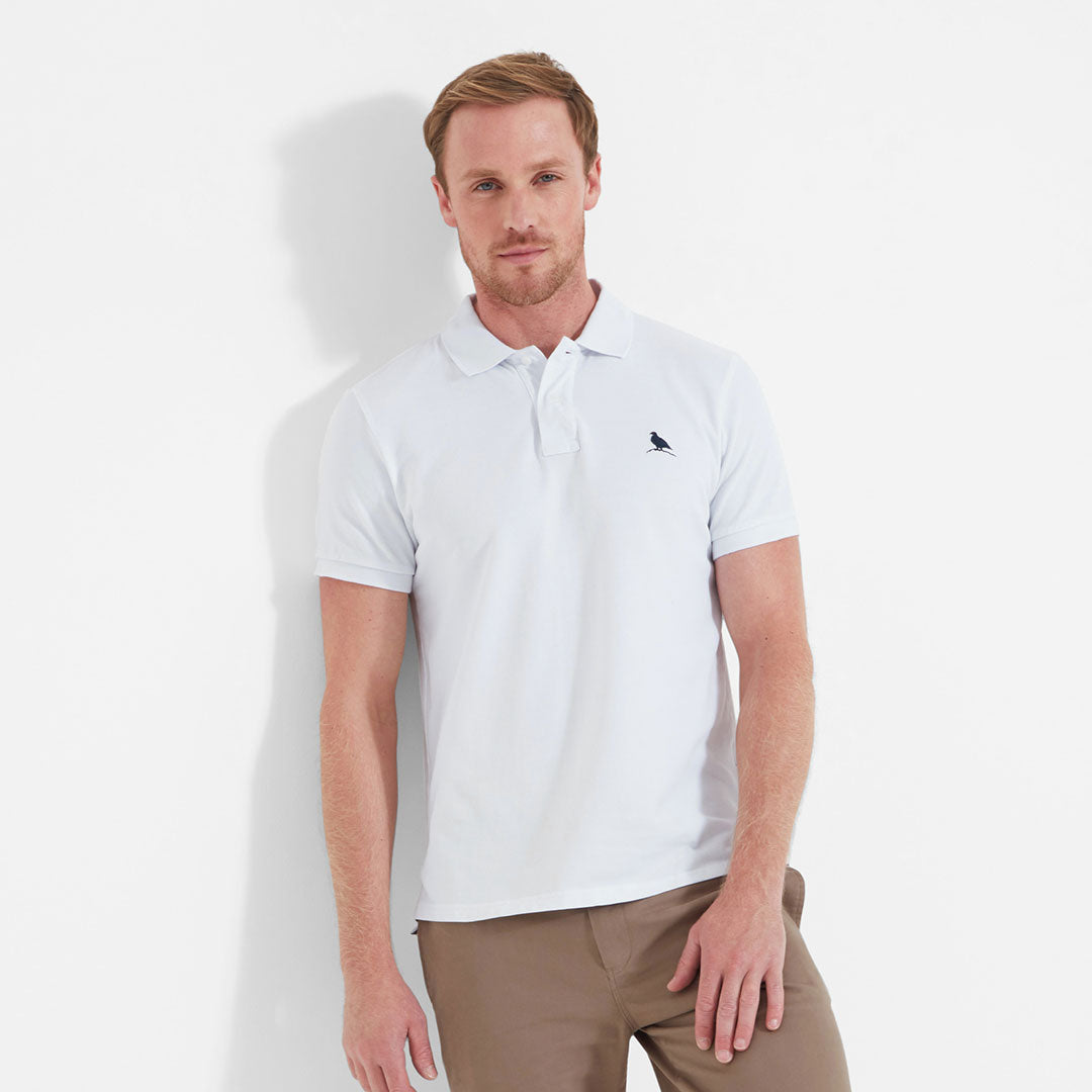 Schoffel Men's St Ives Tailored Polo Shirt in White