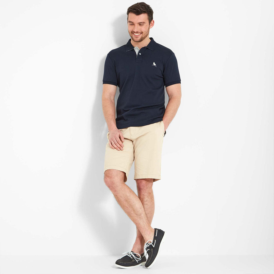 Schoffel Men's St. Ives Jersey Polo Shirt in Navy