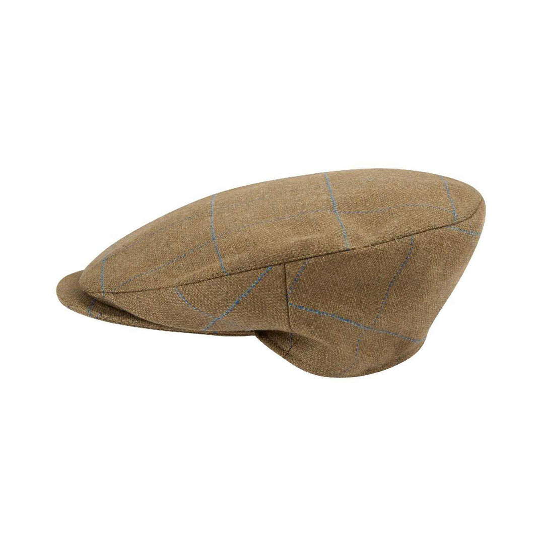 A brown Schoffel Tweed Classic Cap made from British milled tweed, with a deep nape and crown, and an extended hand sewn peak.