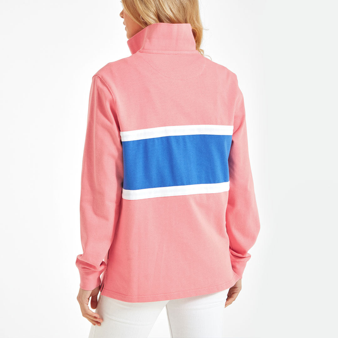 Schoffel Unisex Exeter Heritage 1/4 Zip Shirt in Flamingo