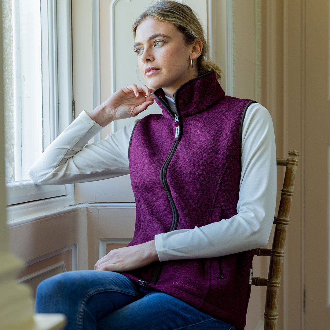 Schoffel Women's Ashton Gilet in Mulberry