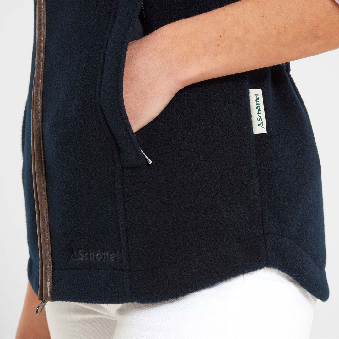 Schoffel Women's Lyndon Fleece Gilet in Navy