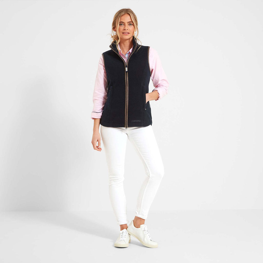Schoffel Women's Lyndon Fleece Gilet in Navy