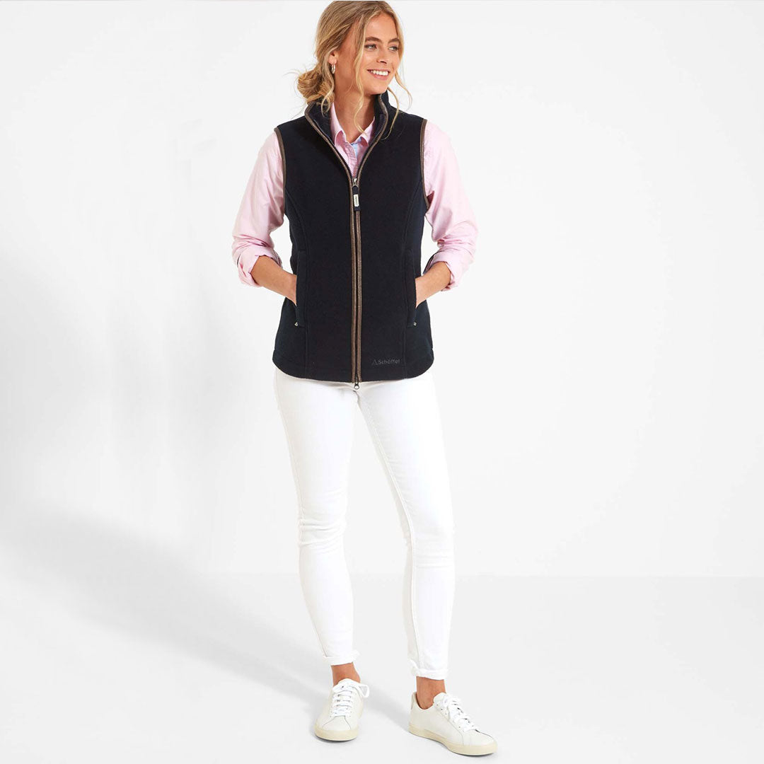 Schoffel Women's Lyndon Fleece Gilet in Navy