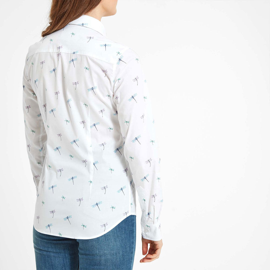 Schoffel Women's Norfolk Shirt in Dragonfly Print