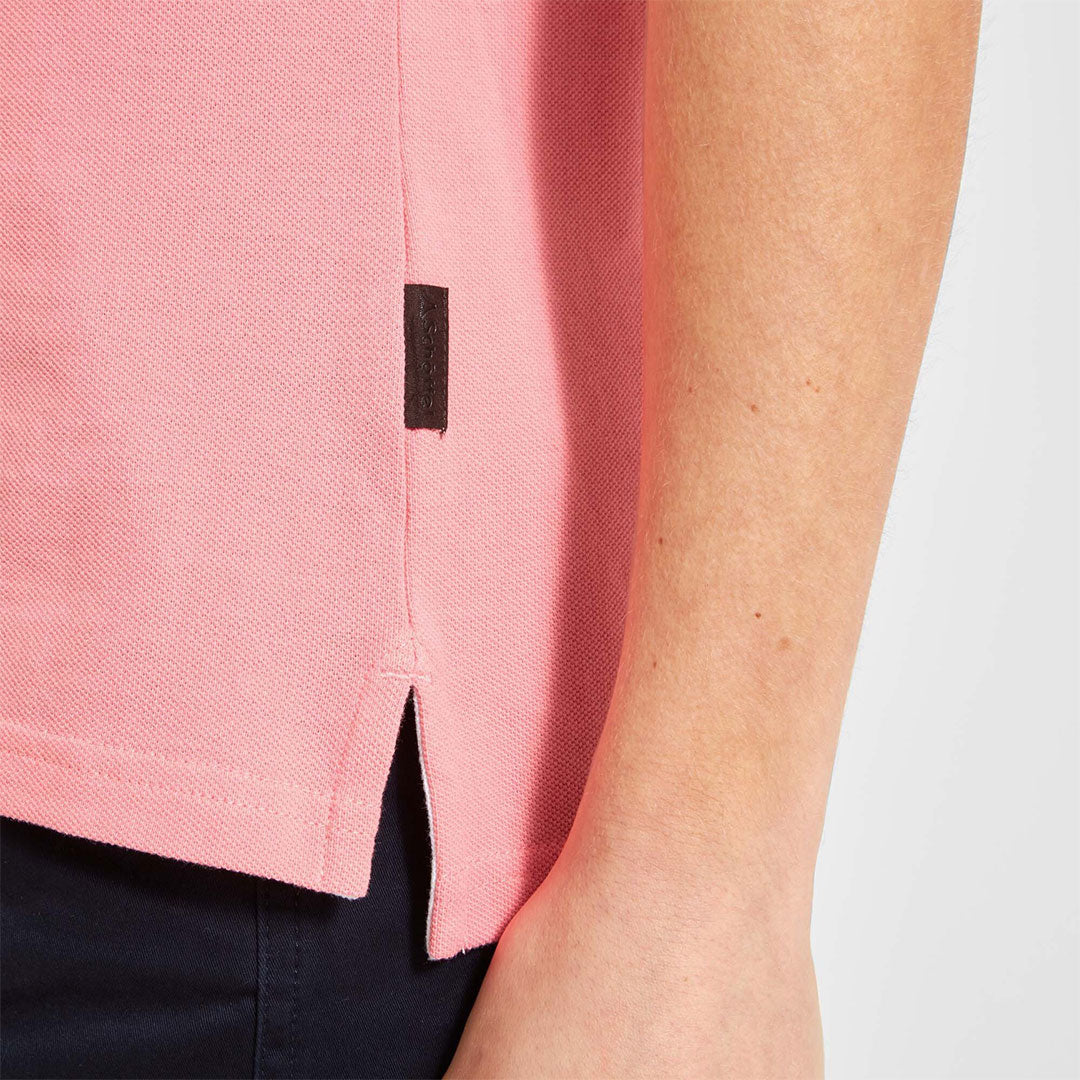 Schoffel Women's St Ives Tailored Polo Shirt in Flamingo