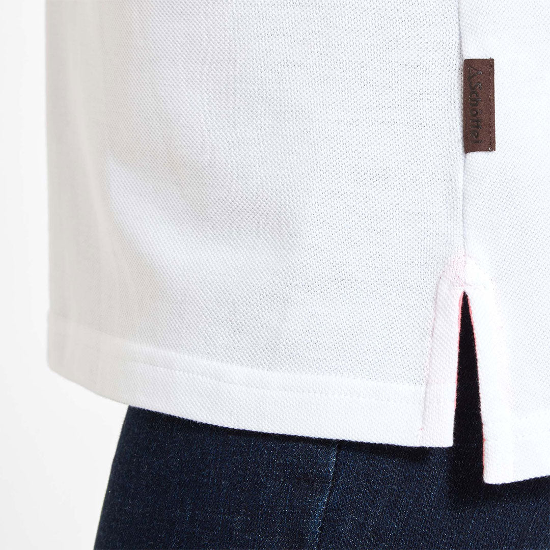 Schoffel Women's St Ives Tailored Polo Shirt in White