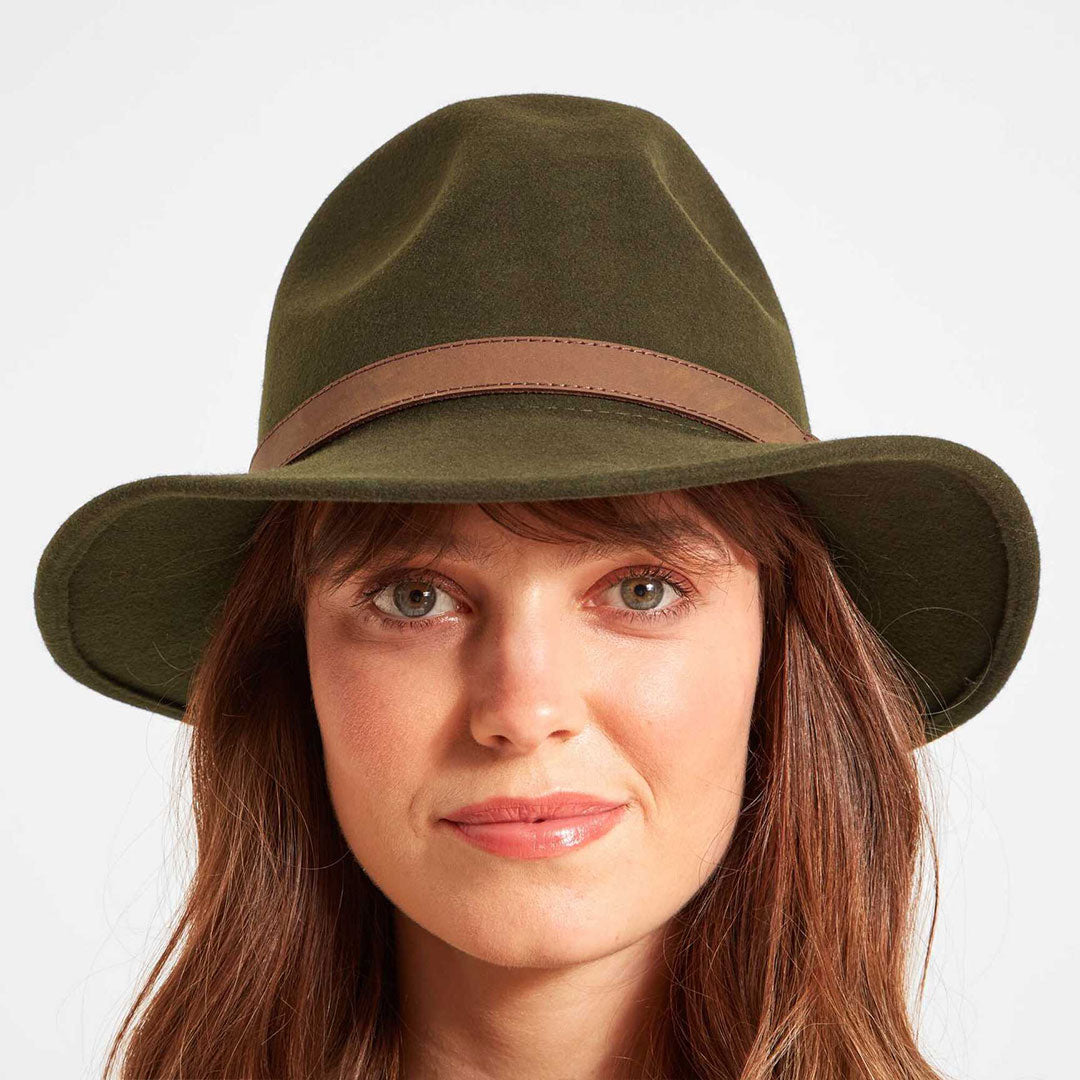 Schoffel Women's Willow Fedora in Forest