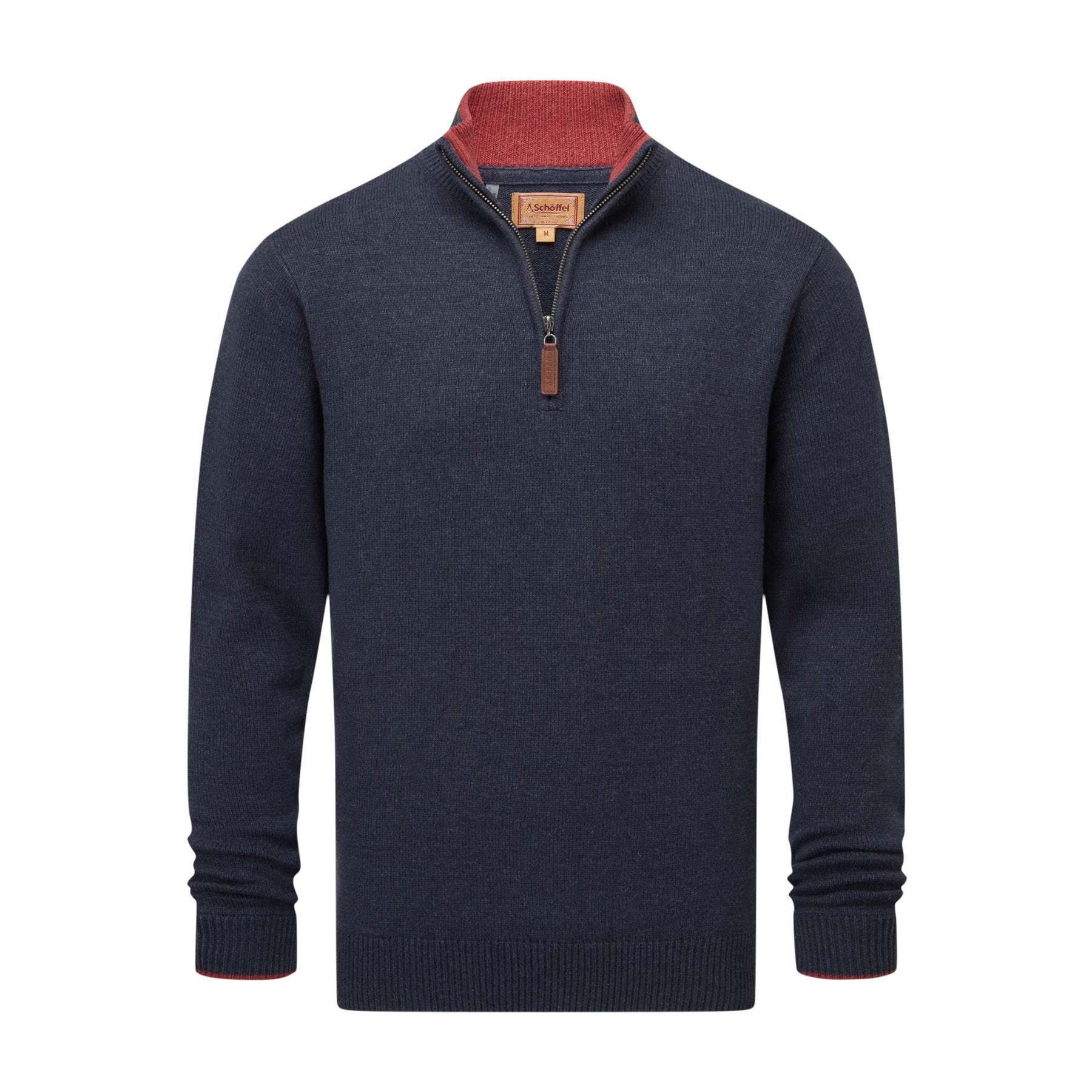 Schoffel Men's Blair Quarter Zip Jumper in Ink Navy
