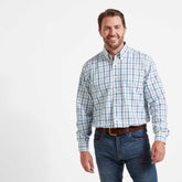 Schoffel Men's Brancaster Classic Shirt in Moss Check