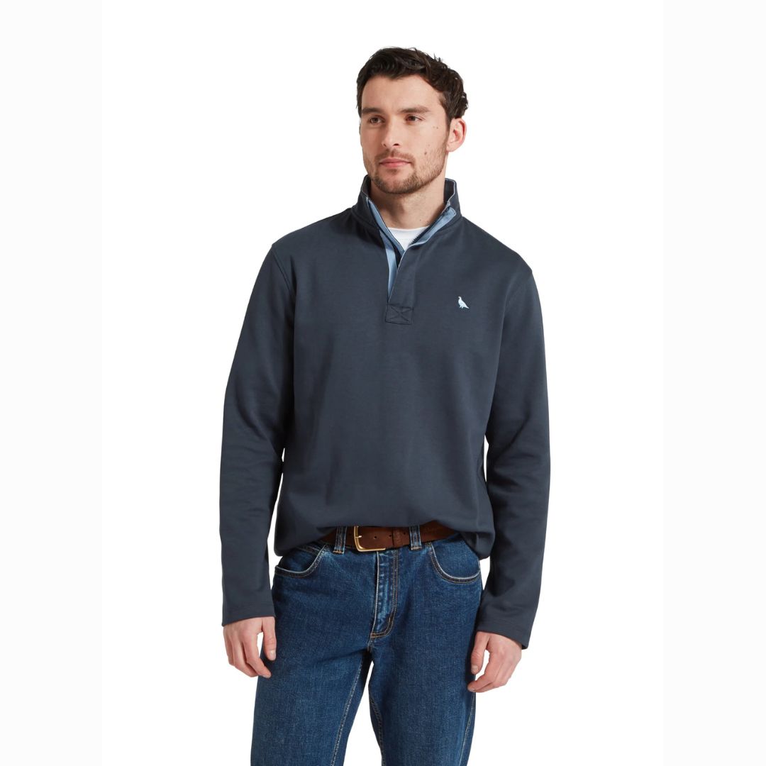 Schoffel Men's Branscombe Cove Jumper in Dark Blueberry