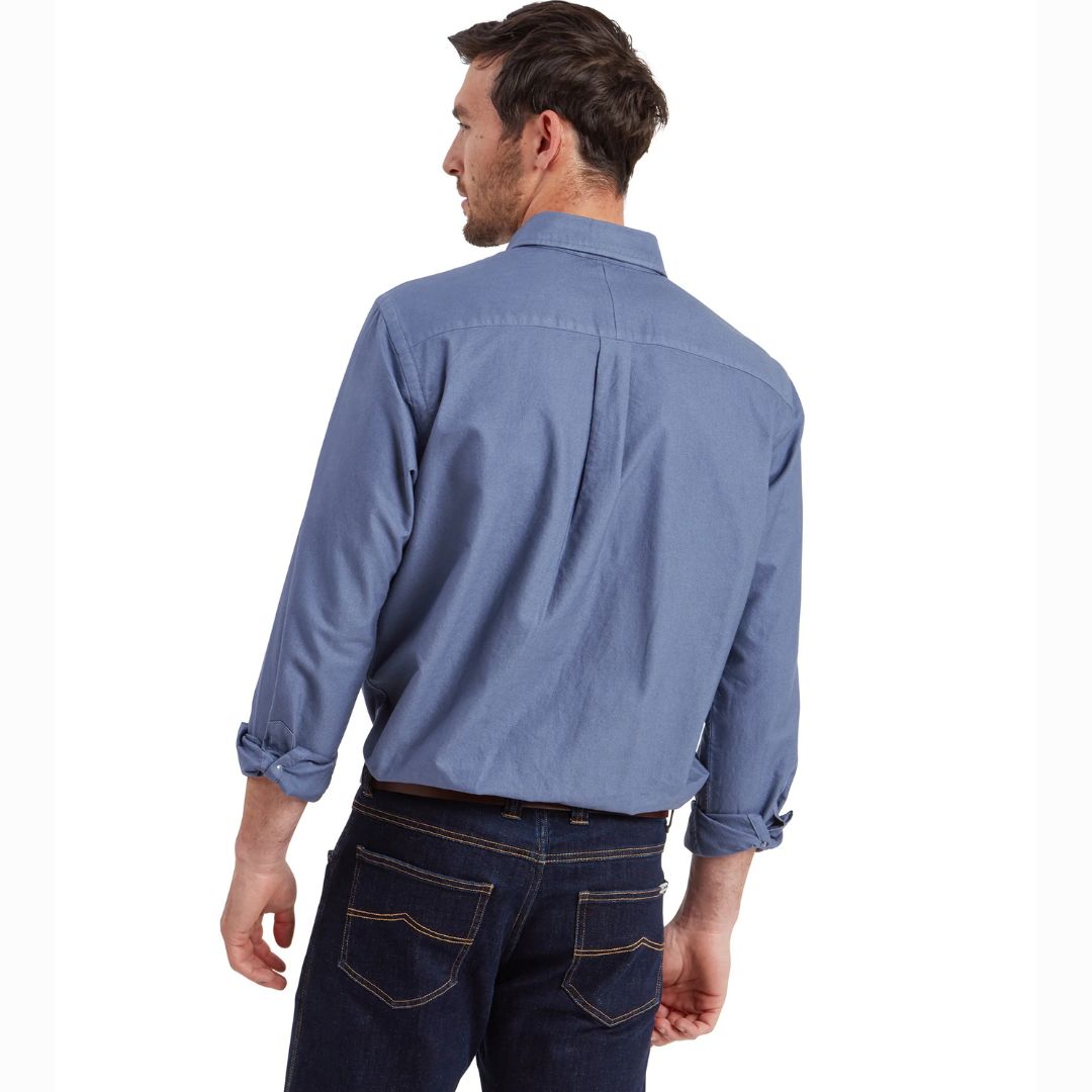 Schoffel Men's Cavendish Oxford Shirt in Vintage Navy