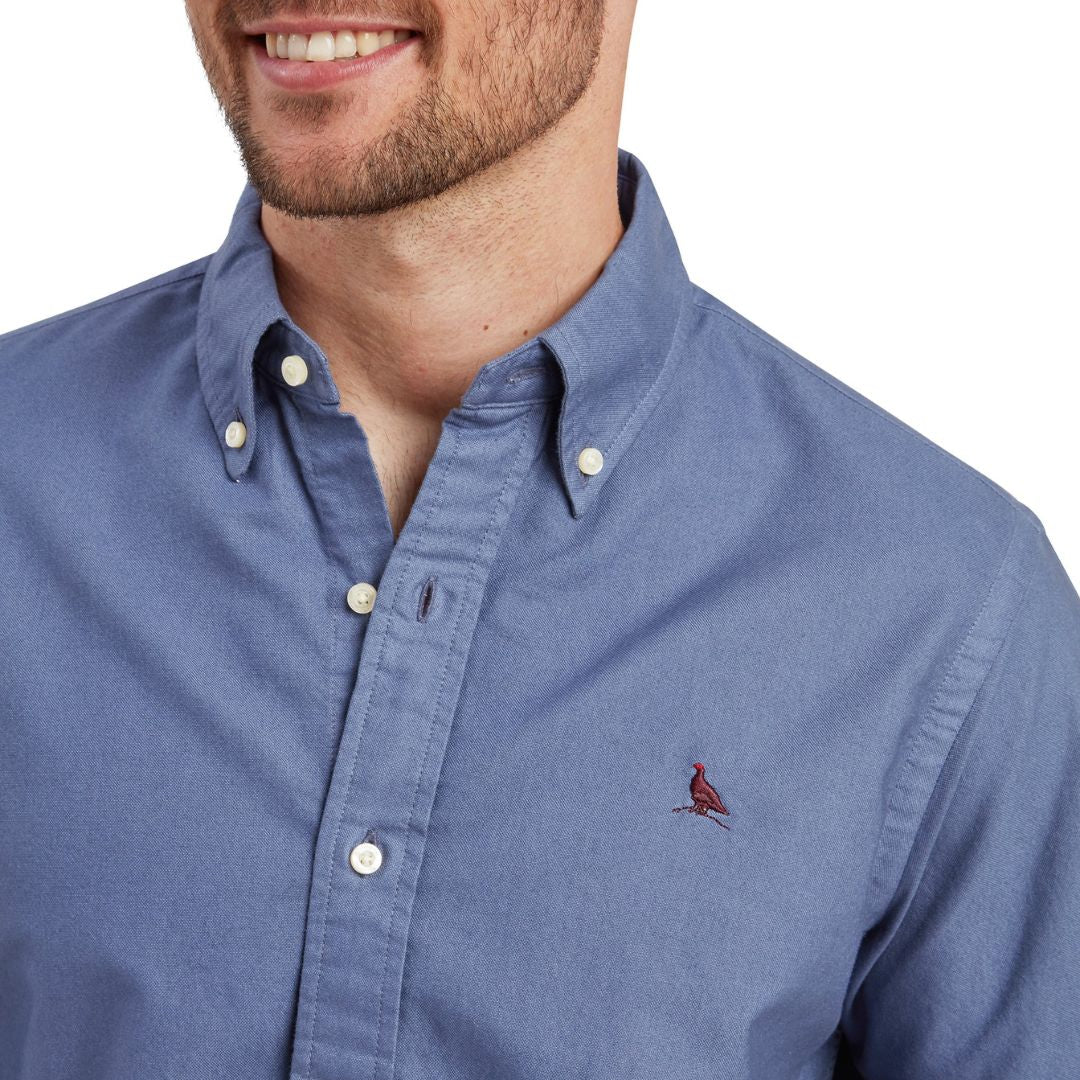 Schoffel Men's Cavendish Oxford Shirt in Vintage Navy