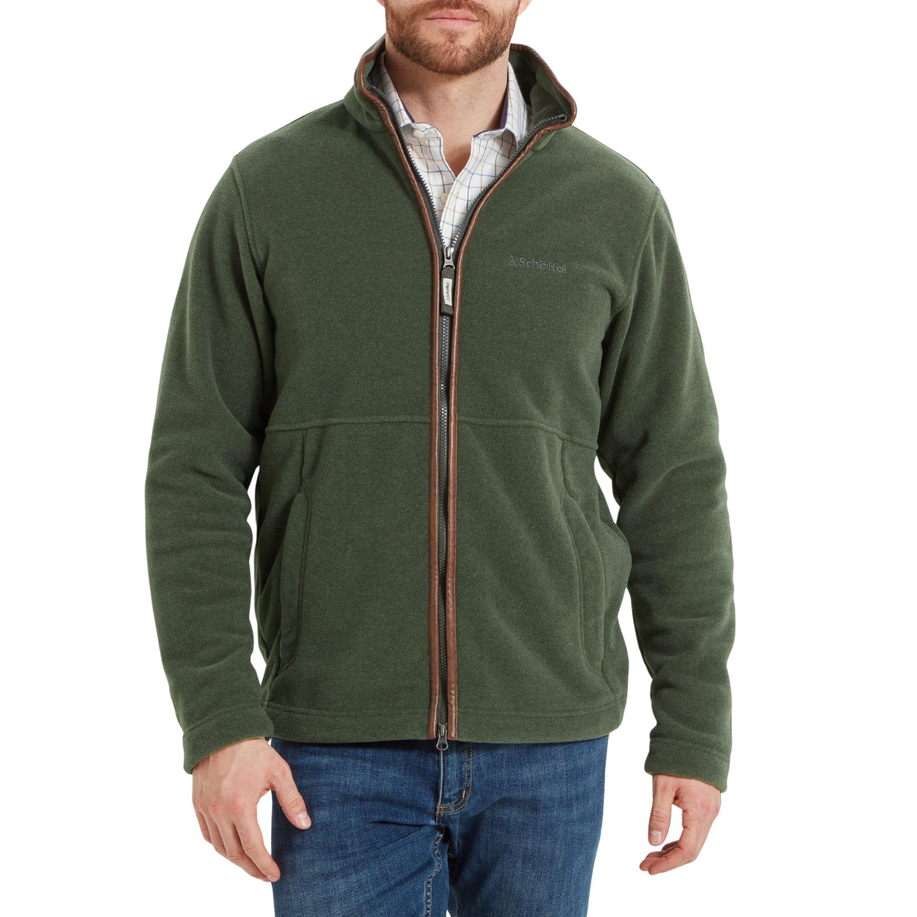Schoffel Men's Cottesmore Fleece Jacket in Cedar Green