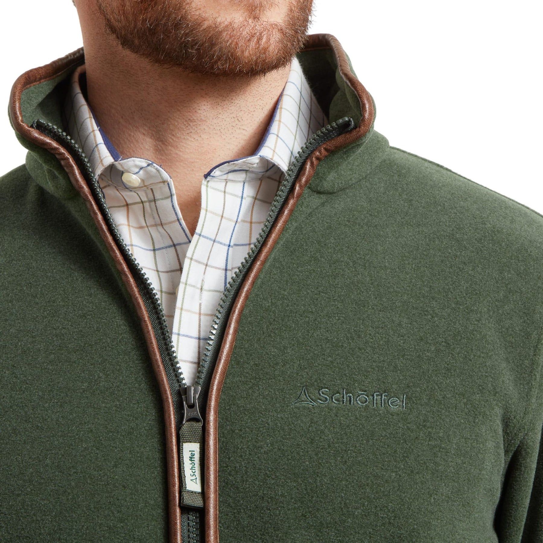Schoffel Men's Cottesmore Fleece Jacket in Cedar Green