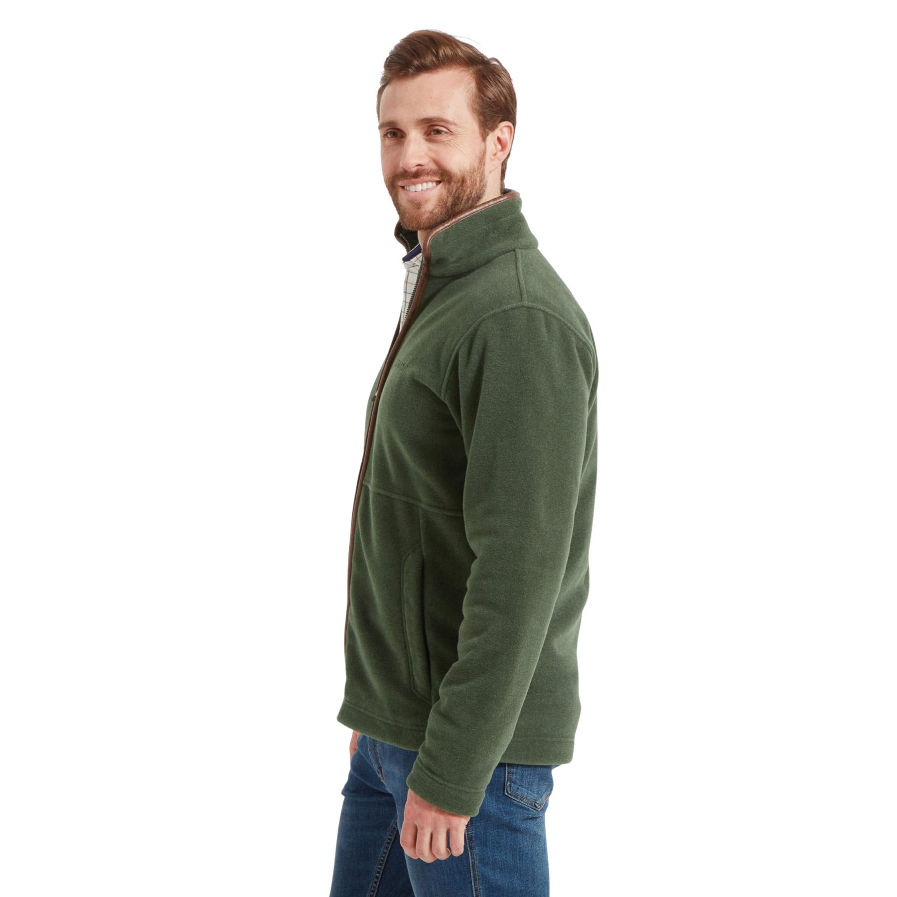 Schoffel Men's Cottesmore Fleece Jacket in Cedar Green