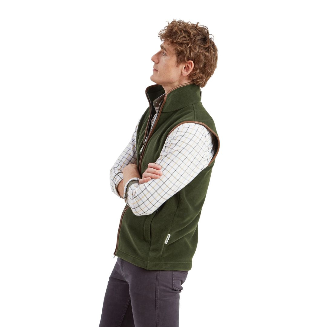 Schoffel Men's Oakham Fleece Gilet in Forest