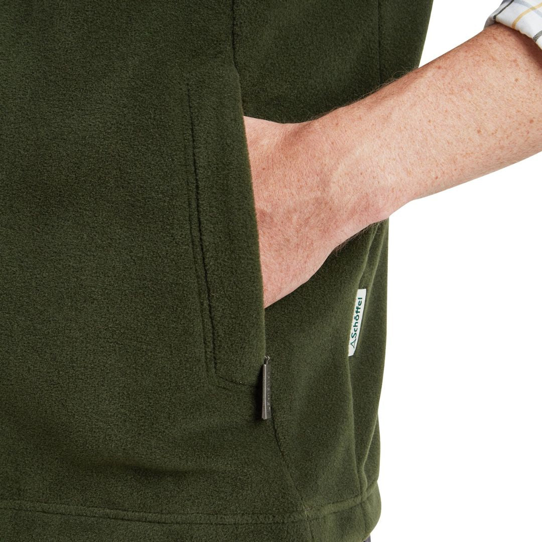 Schoffel Men's Oakham Fleece Gilet in Forest