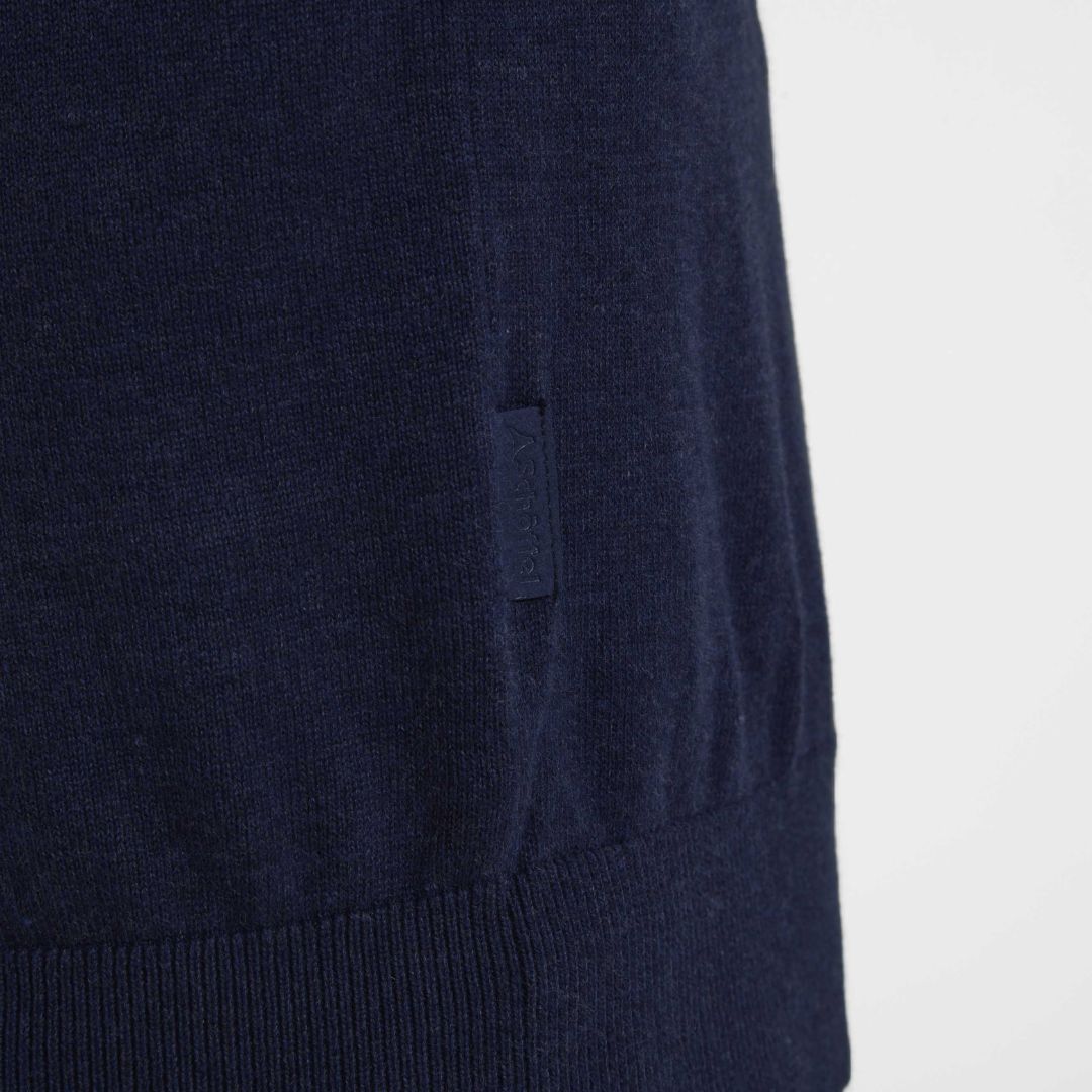 Schoffel Men's Porthmeor Pima Cotton 1/4 Zip Jumper in Navy