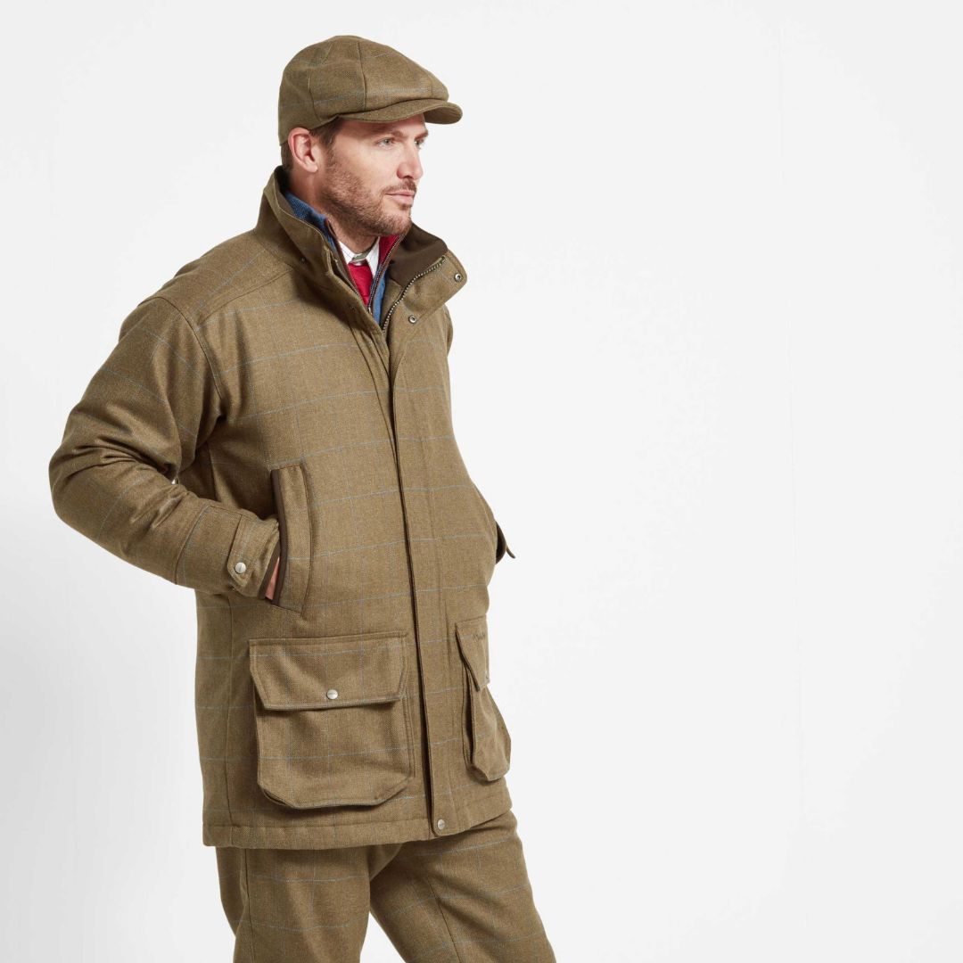 Schoffel Men's Ptamirgan Classic Coat in Corry Tweed