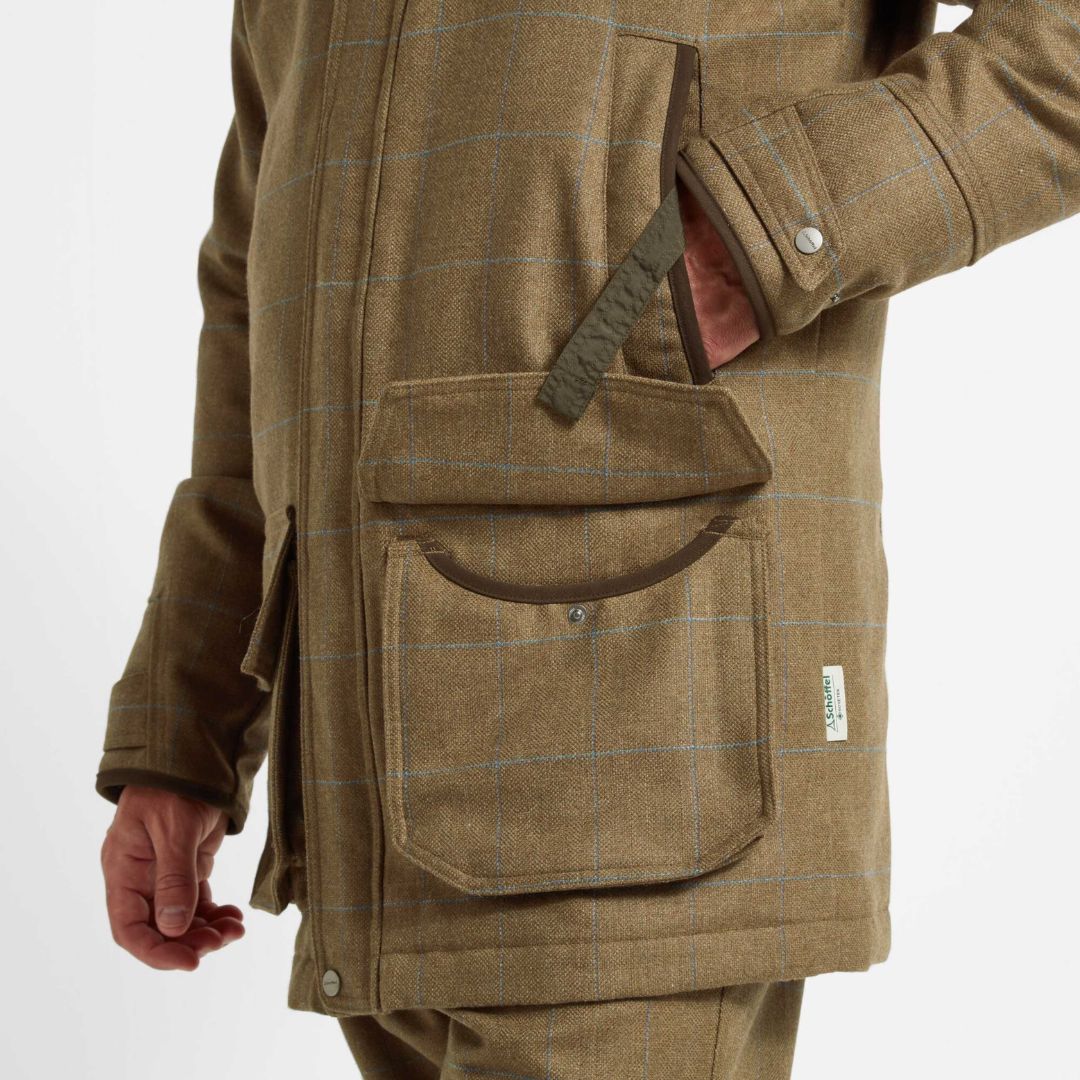 Schoffel Men's Ptamirgan Classic Coat in Corry Tweed