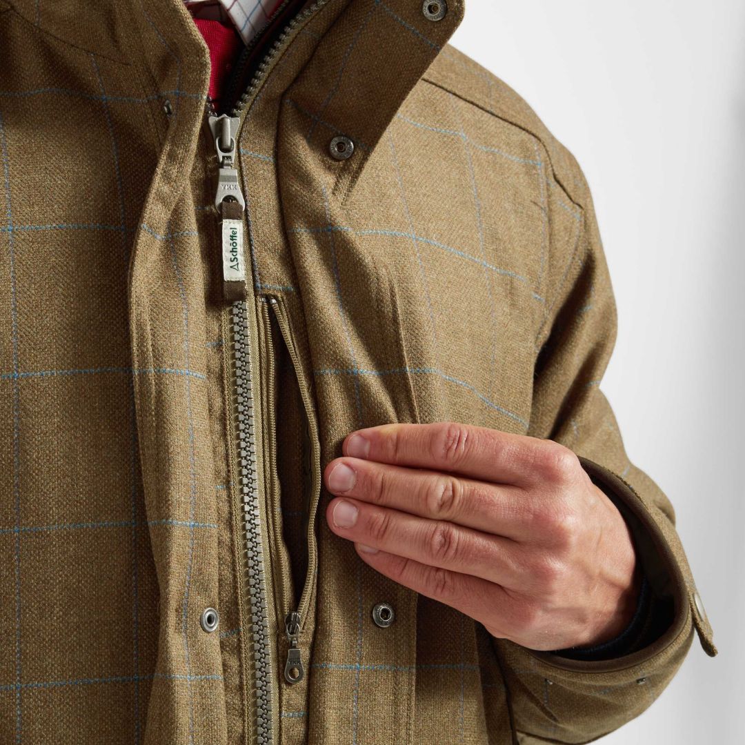 Schoffel Men's Ptamirgan Classic Coat in Corry Tweed