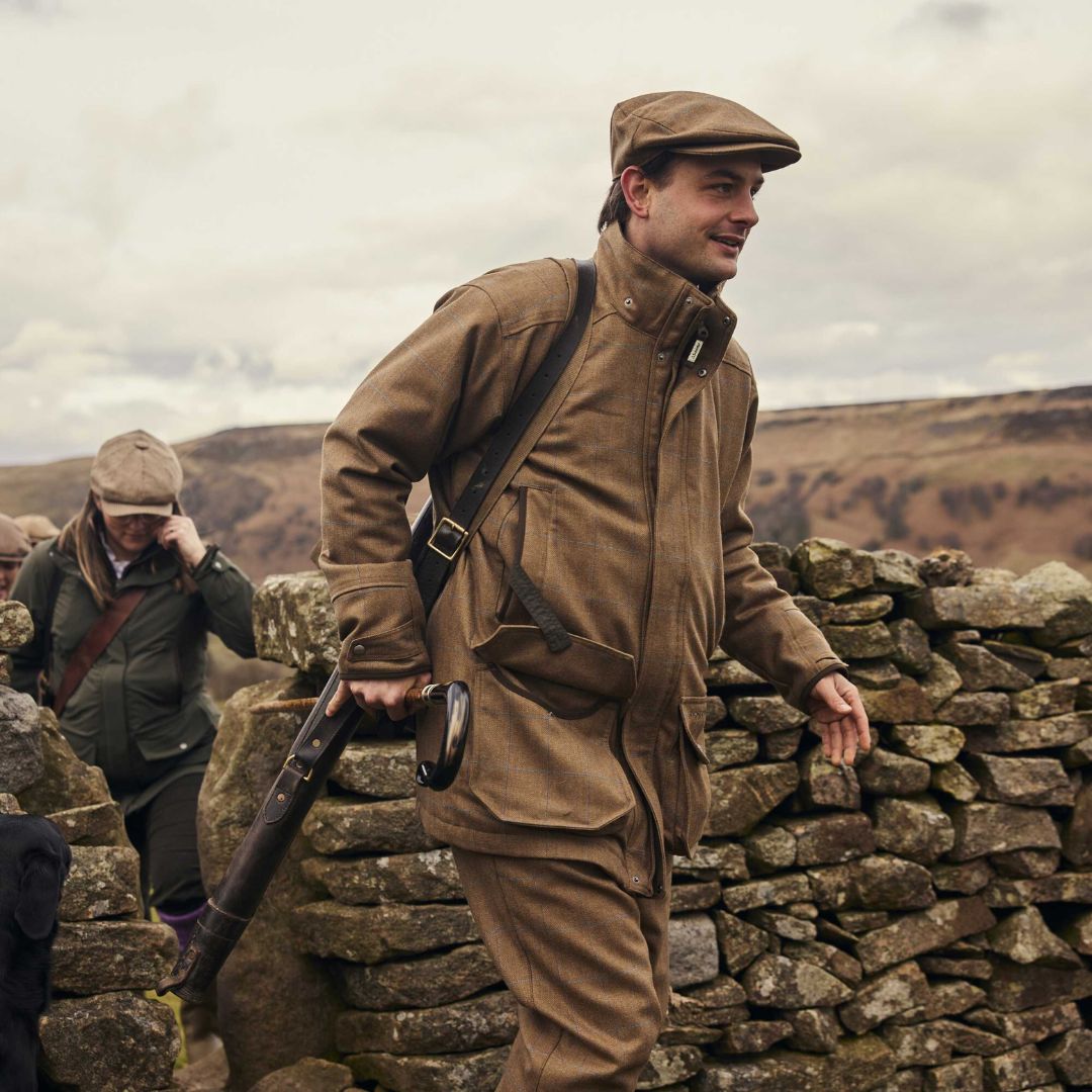 Schoffel Men's Ptamirgan Classic Coat in Corry Tweed