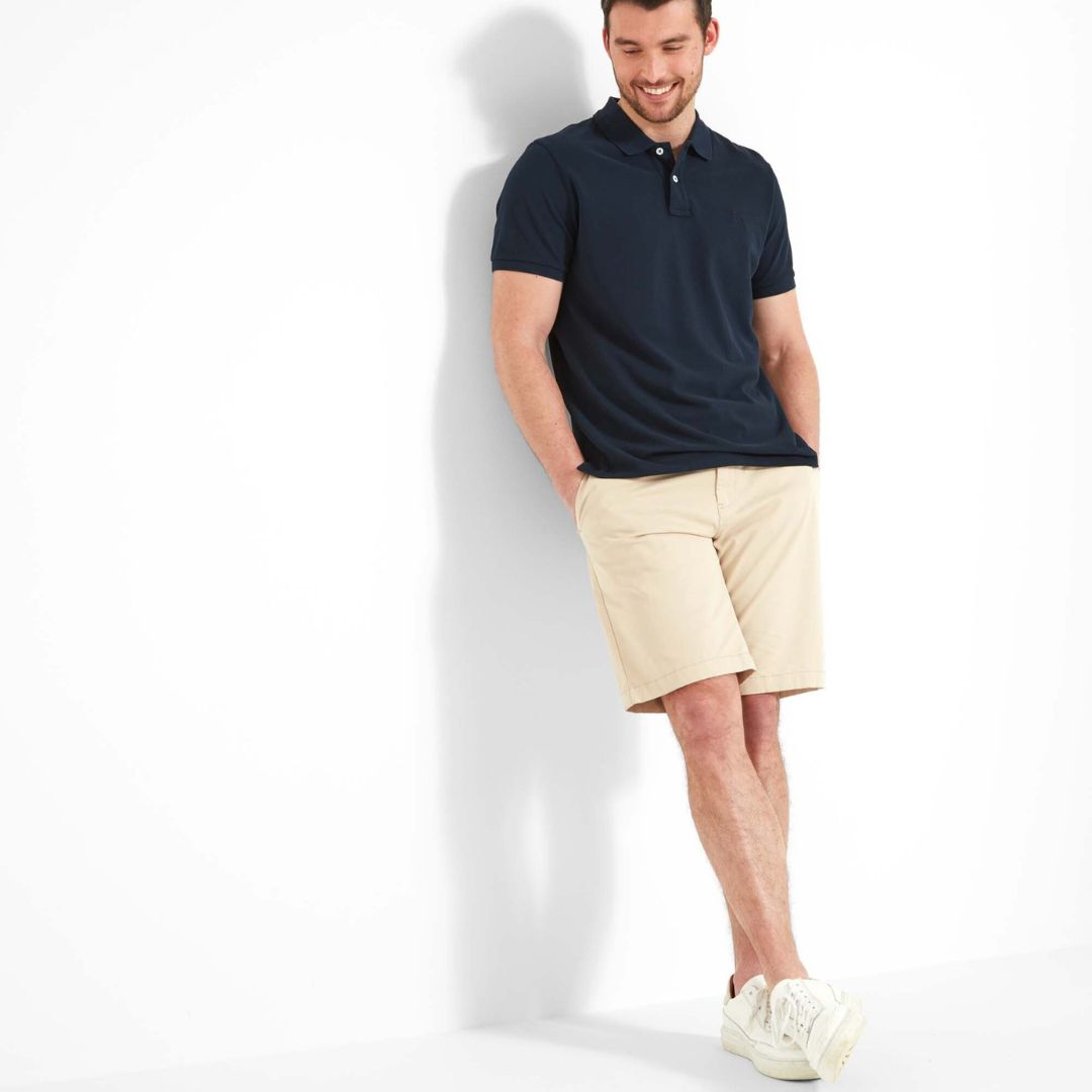 Schoffel Men's St. Ives Tailored Polo Shirt in Navy
